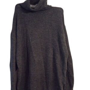 Turtleneck soft big comfy sweater Medium M H&M cuffed sleeves black